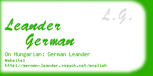 leander german business card